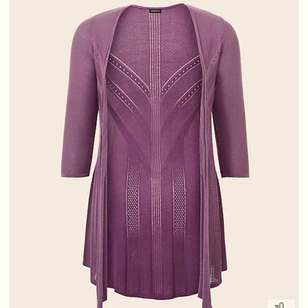 Torrid pointelle cardigan